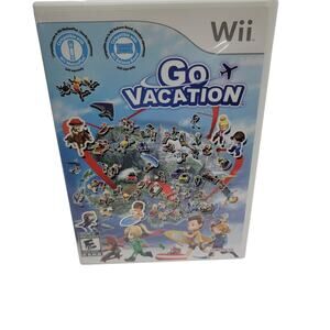 Go Vacation Nintendo Wii Game Complete CIB Namco Kawawii Island World Adventure